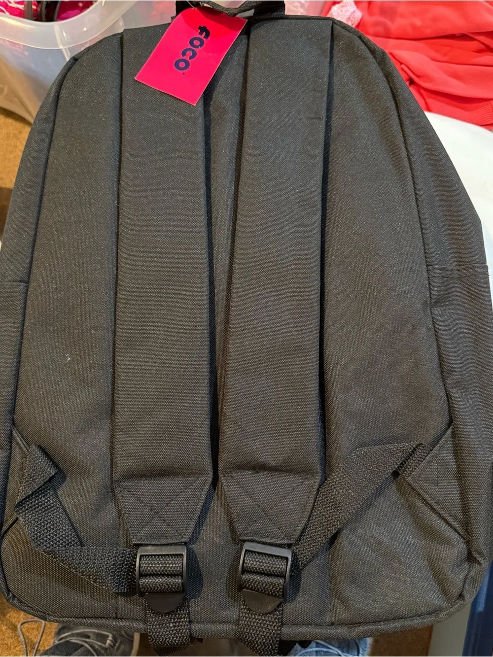 Black Detroit D Logo Men's Backpack